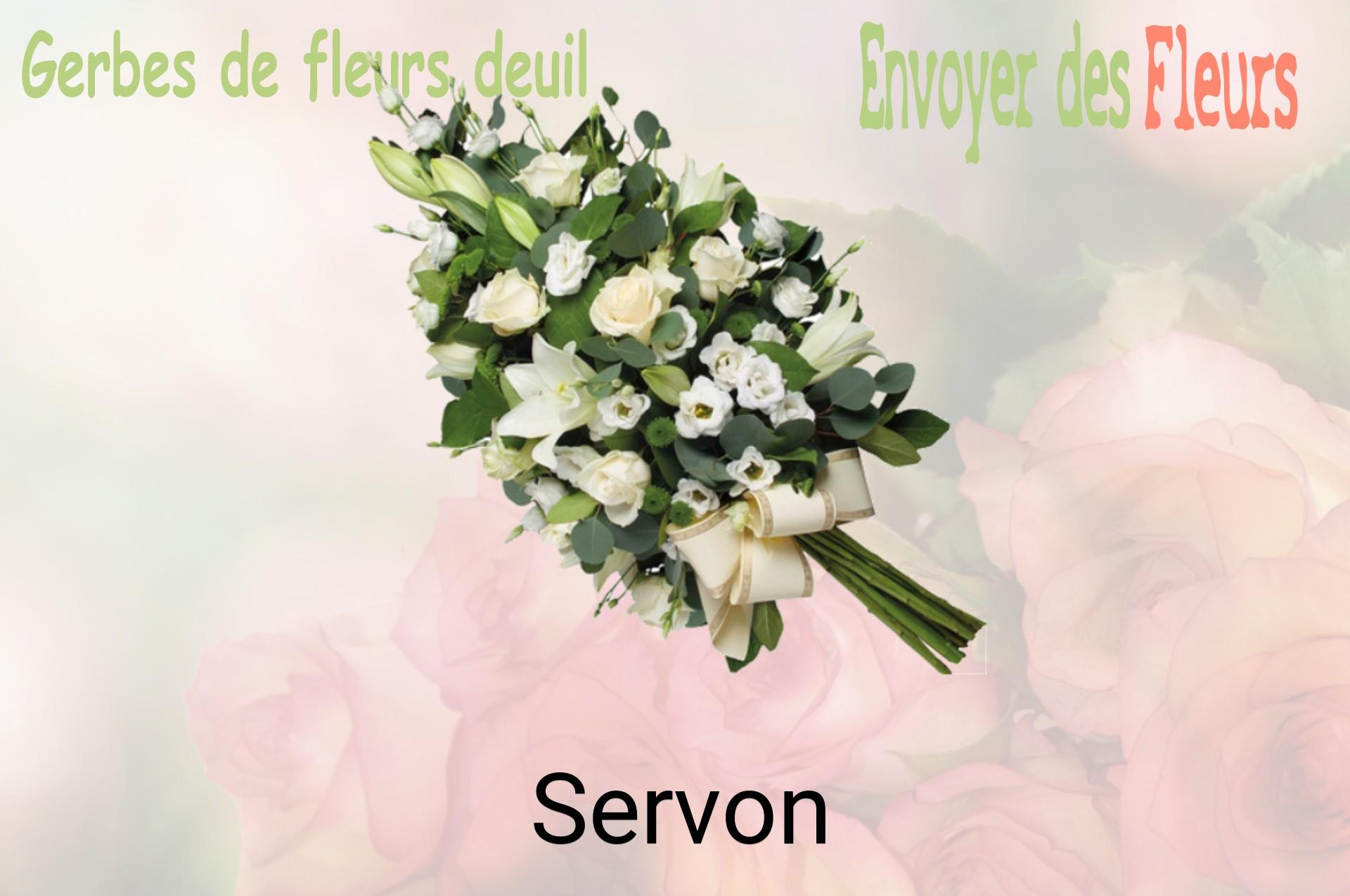 Gerbe de fleurs de deuil livrée à Servon